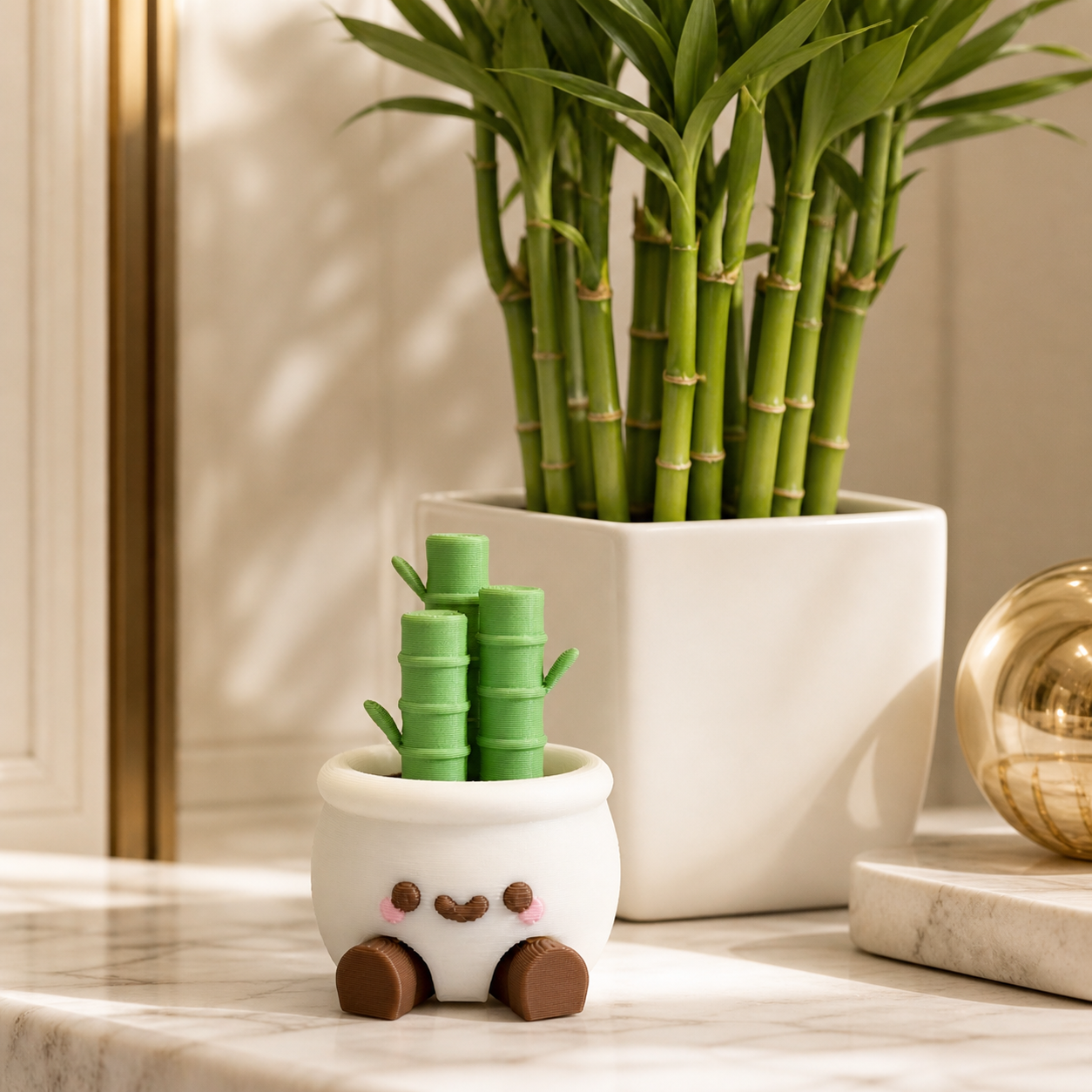 Lucky cute bamboo plant
