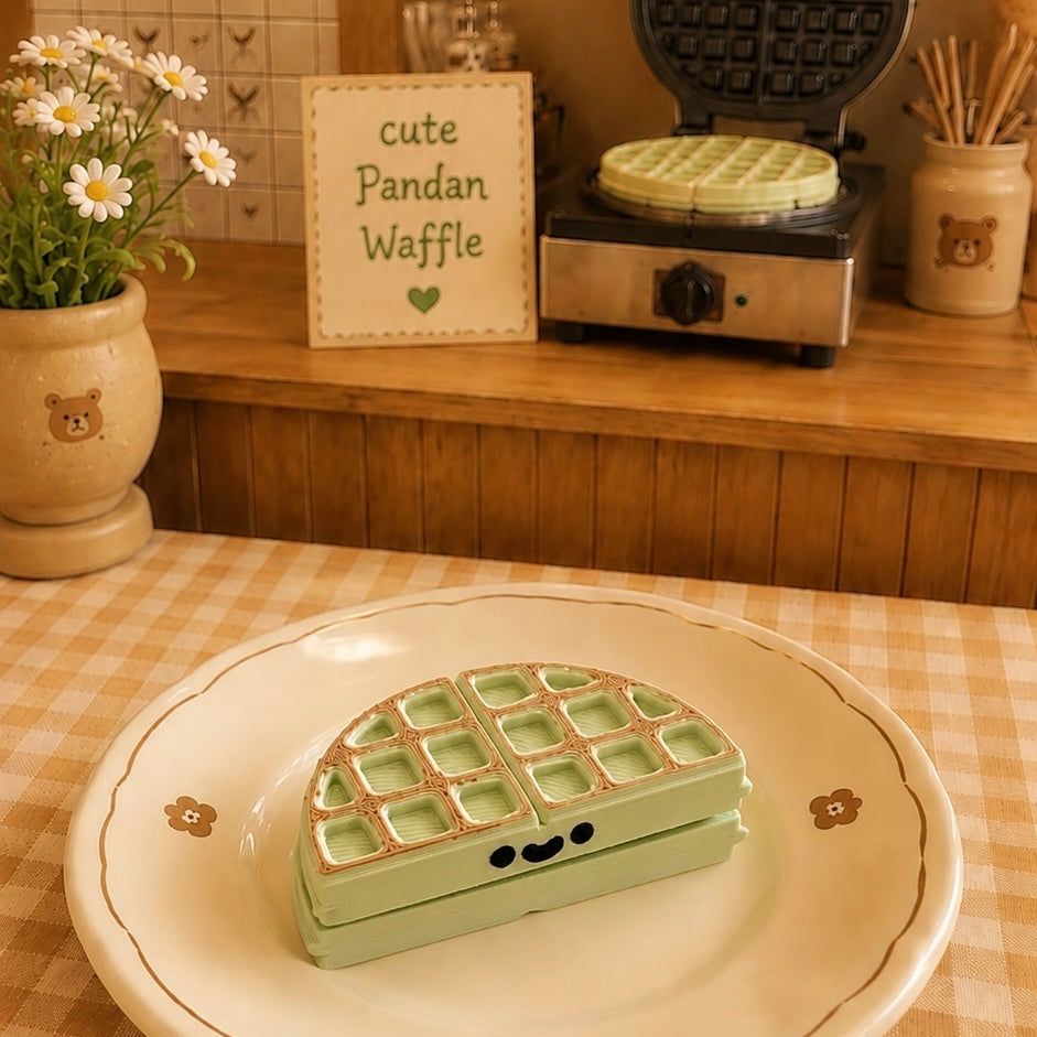 Cute Crispy Waffle - Pandan