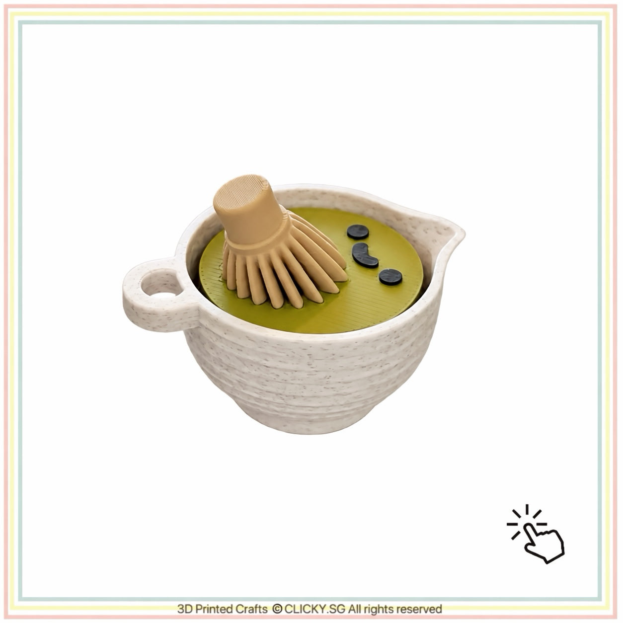 Cute Matcha with Whisk