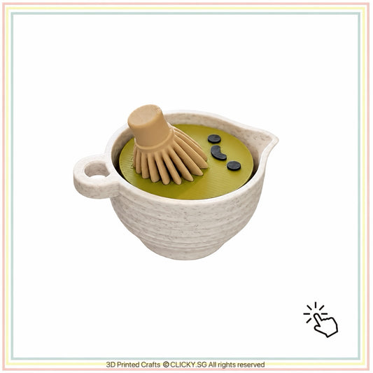 Cute Matcha with Whisk