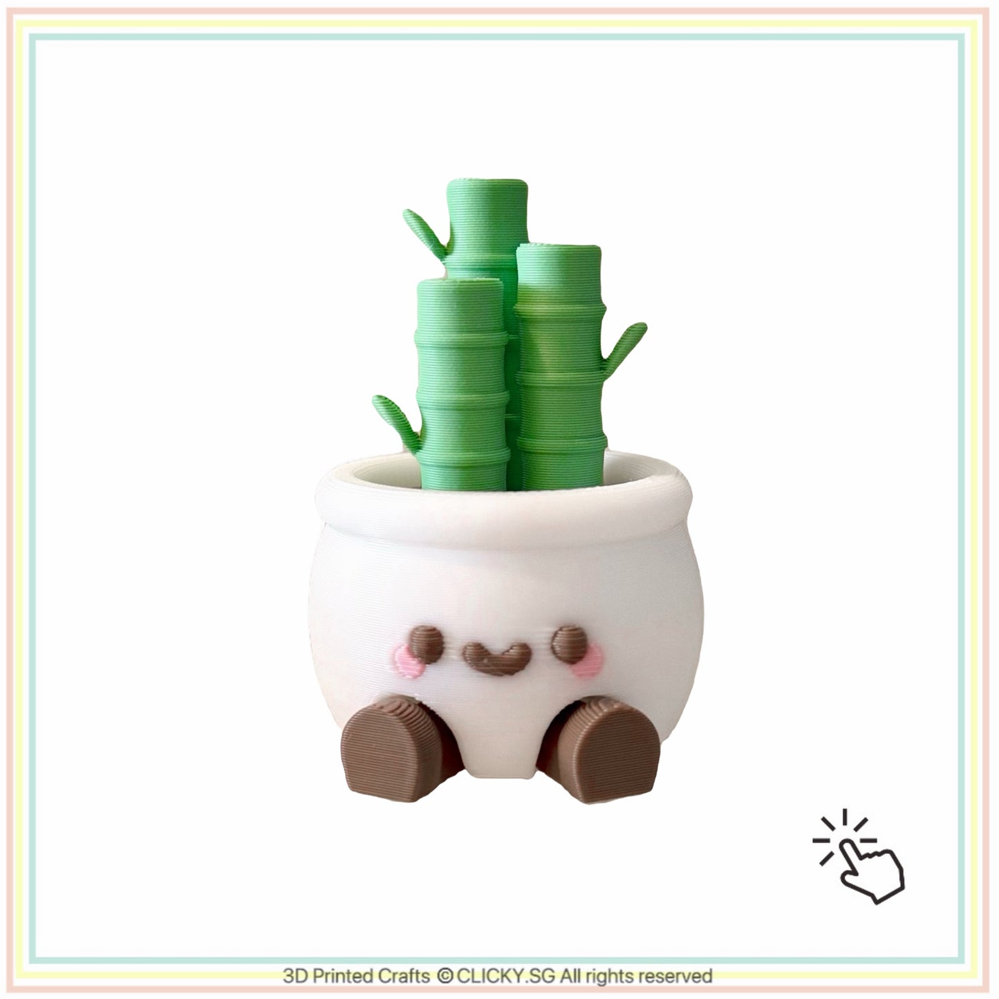 Lucky cute bamboo plant